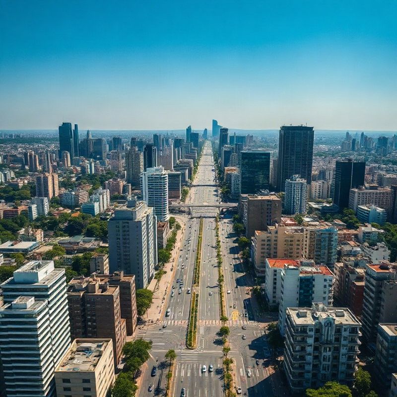 Vista aérea do centro expandido de São Paulo e da Av. Paulista
